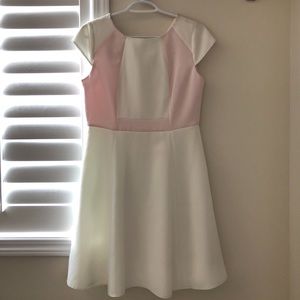 Dorothy Perkins White & Pink Formal Dress